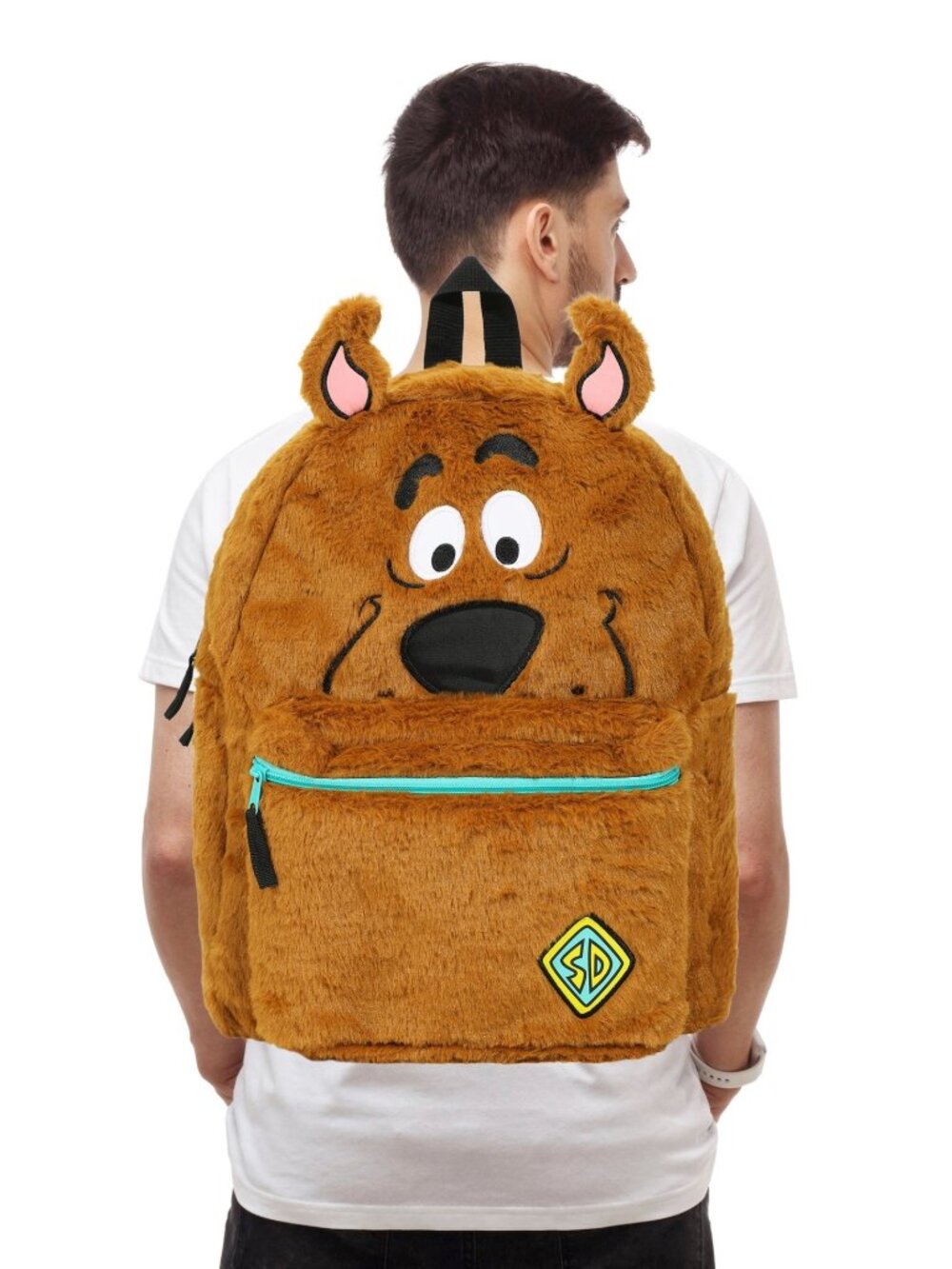 Scooby Doo Plush Scooby and Gang Reversible Laptop Backpack and Van Lunch Box - Picture 2 of 14